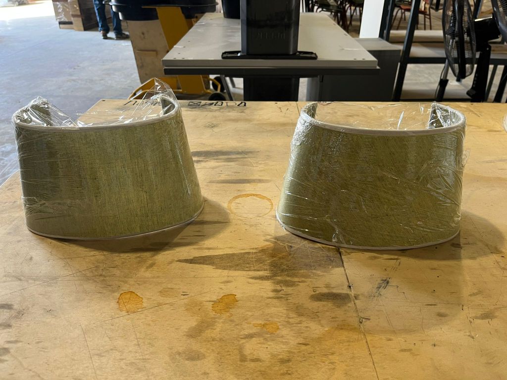 coppia paralumi verdi